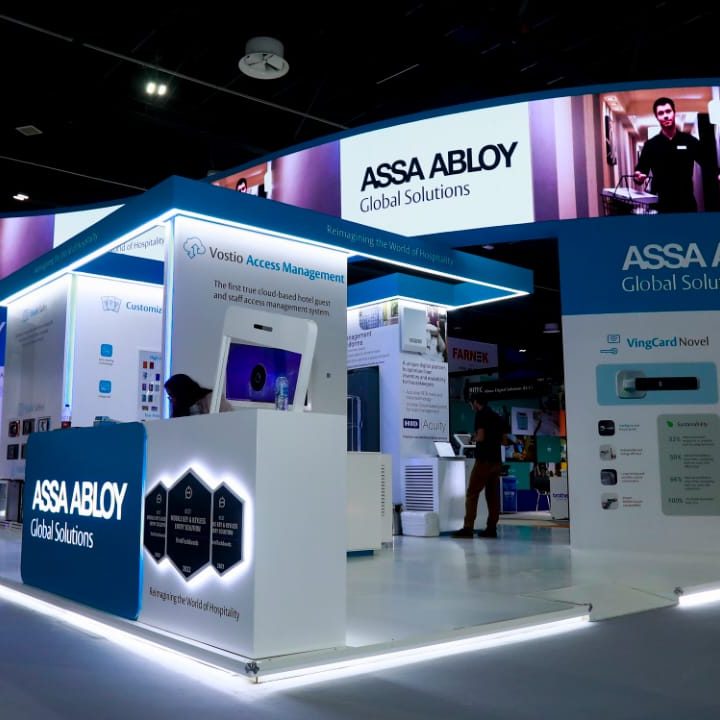 Exhibition Stand for Assa Abloy by Regal Exhibition Dubai