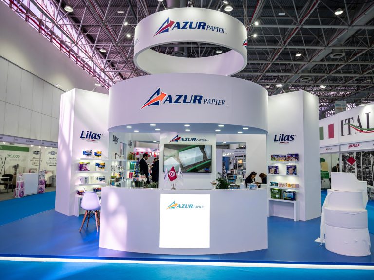 Exhibition Stand for Azur Papier by Regal Exhibition Dubai