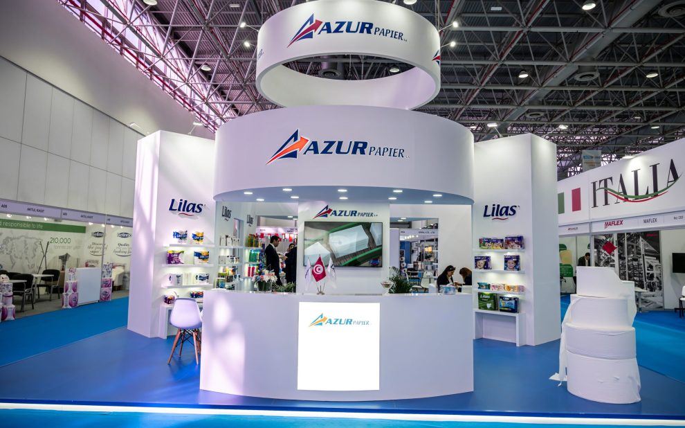 Exhibition Stand for Azur Papier by Regal Exhibition Dubai