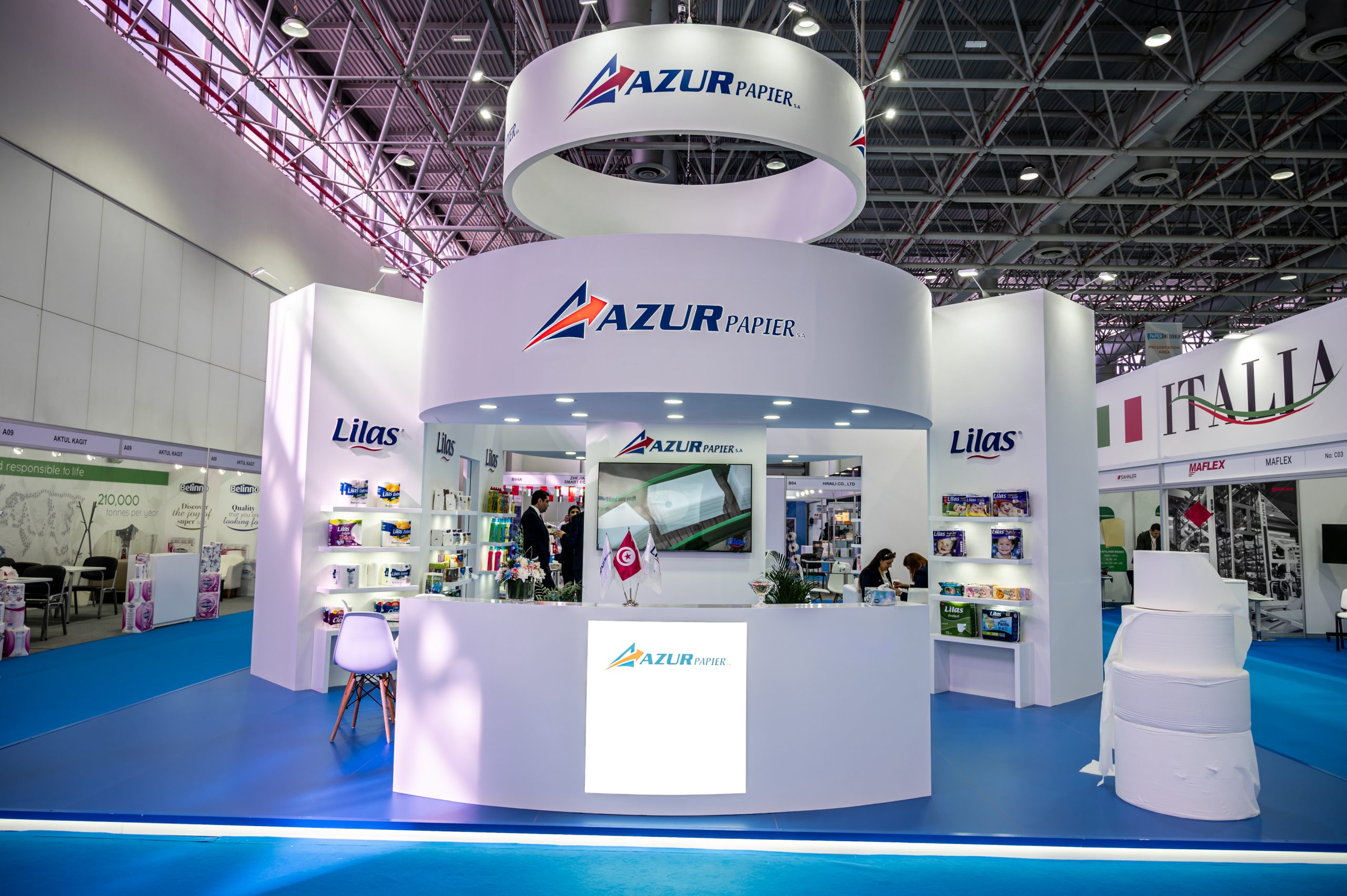 Exhibition Stand for Azur Papier by Regal Exhibition Dubai