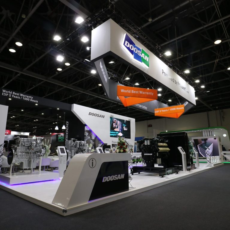 Exhibition Stand for Doosan by Regal Exhibition Dubai