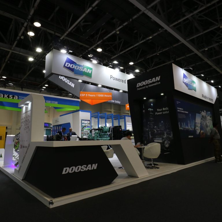Exhibition Stand for Doosan by Regal Exhibition Dubai