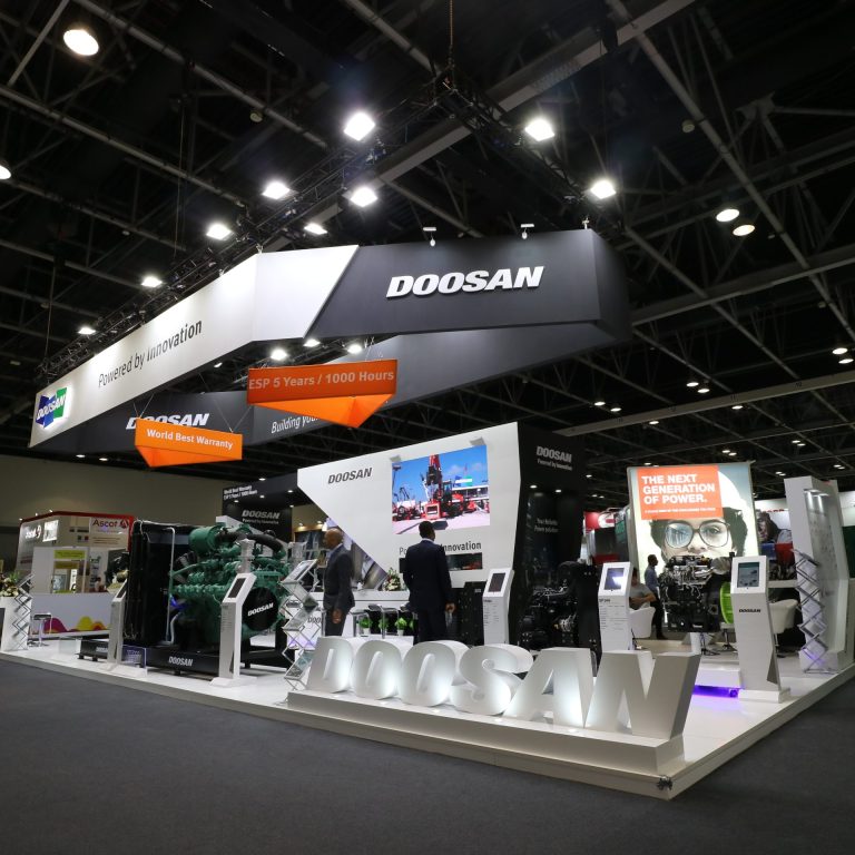 Exhibition Stand for Doosan by Regal Exhibition Dubai