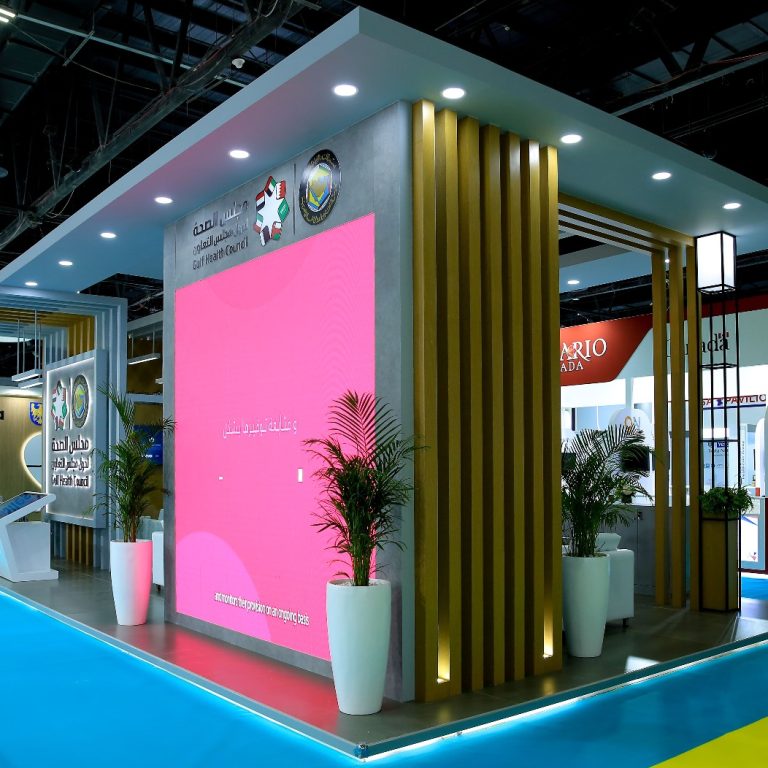 Exhibition Stand for Gulf Health Council by Regal Exhibition Dubai